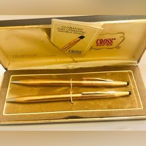 Antique 14kt Gold-Filled Cross Ballpen and Pencil Set